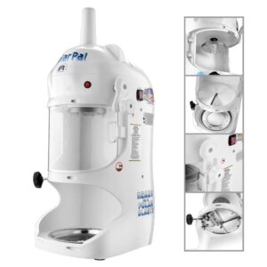 Great Northern Great Northern Polar Pal 128 oz. White Ice Block Shaver and Snow Cone Machine