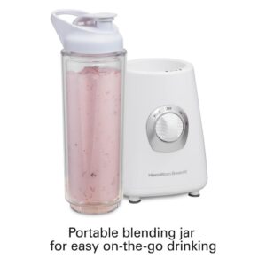 Hamilton Beach Go Sport 20 oz. 3-Speed White Blender