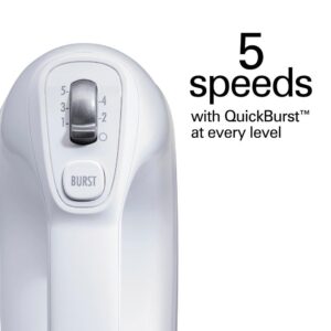 Hamilton Beach Professional 5-Speed White Hand MIxer