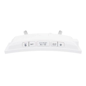 La Crosse Technology Curved Mirror LED Alarm Clock with Temperature & Humidity, USB Port