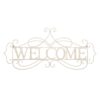 Lavish Home "Welcome" Decorative Rustic Metal Cutout Wall Sign