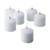 Light In The Dark 10 Hour White Unscented Votive Candles (Set of 12)