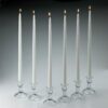 Light In The Dark 18 in. Tall White Taper Candles (Set of 12)