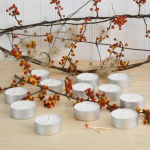 LUMABASE Mega Tea Light Candles (12-Count)