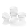 MALACASA 3.5 in. White Ceramic Ramekins Set Souffle Dishes (Set of 12)