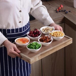 MALACASA 4.3 in. White Ceramic Ramekins Serving Bowls for Creme Brulee (Set of 6)