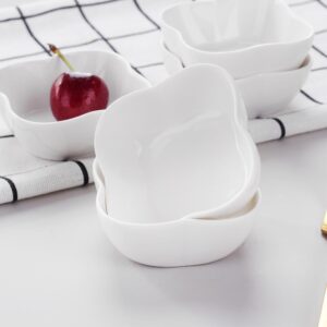 MALACASA 3 in. White Porcelain Ramekins Serving Bowls for Creme Brulee (Set of 12)