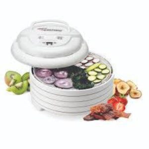 Nesco Gardenmaster 4-Tray Expandable White Food Dehydrator with Temperature Control