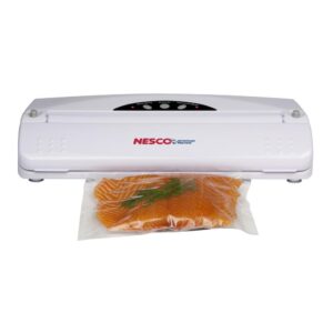 Nesco White Food Vacuum Sealer with Bags