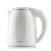Ovente 7-Cup White Stainless Steel BPA-Free Electric Kettle with Auto Shut-Off and Boil-Dry Protection