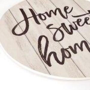 P Graham Dunn "Home Sweet Home" Oversized Washed White Wood Wall Decor