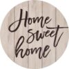 P Graham Dunn "Home Sweet Home" Oversized Washed White Wood Wall Decor