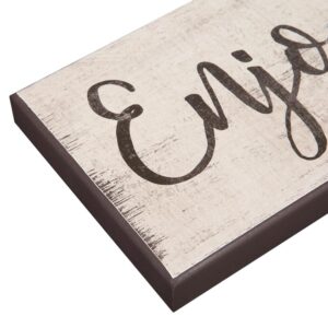 Pinnacle Enjoy The Little Things Rustic Wood Sign