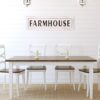 Pinnacle 11 in. x 38 in. Rustic White Farmhouse Tin Enamel Decorative Sign