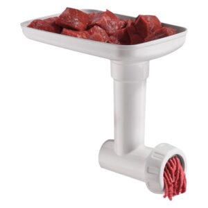 Cuisinart Stand Mixer Meat Grinder Attachment Stainless Steel for 5.5 qt. Stand Mixer White