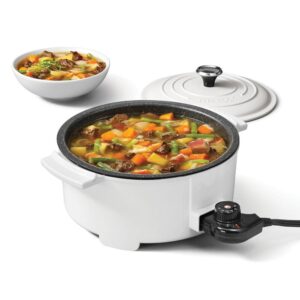 Starfrit THE ROCK 3.2 Qt. White Electric Casserole Slow Cooker
