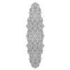 Heritage Lace Snowflake 19 in. W x 65 in. L White Floral Polyester Table Runner