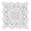 Heritage Lace Woodland 36 in. W x 36 in. L White Floral Polyester Table Topper