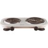 Brentwood Appliances 2-Burner 30 in. White Electric Burner
