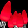 Wintergreen Lighting OptiCore C9 LED Red Smooth/Opaque Christmas Light Bulbs (25-Pack)