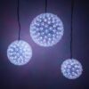 Wintergreen Lighting 7.5 in. 120-Light LED Color Changing Starlight Sphere with Remote Control
