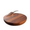 Nambe Harmony Wood Cheese Board with Knife