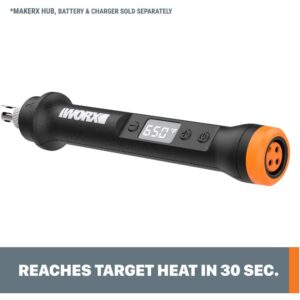 Worx MakerX 20-Volt Wood and Metal Crafter Rotary Tool Attachment and 12 Accessories (Tool-Only)