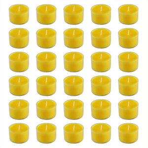 LUMABASE Extended Burn Citronella Tealights Candles (30-Count)