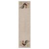 Heritage Lace Rooster Run 16 in. W x 54 in. L Natural Floral Polyester Table Runner