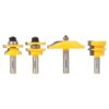 Yonico Raised Panel Cabinet Door 1/2 in. Shank Carbide Tipped Router Bit Set (4-Piece)