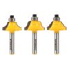 Yonico Edge Forming Small Architectural 1/4 in. Shank Carbide Tipped Router Bit Set (3-Piece)