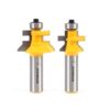 Yonico Tongue and Groove Flooring Up to 3/4 in. Stock 1/2 in. Shank Carbide Tipped Router Bit Set (2-Piece)