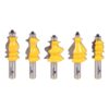 Yonico 1/2 in. Shank Carbide Tipped Architectural Molding Router Bit Set (5-Piece)