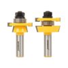 Yonico Rail and Stile Shaker 1/2 in. Shank Carbide Tipped Router Bit Set (2-Piece)