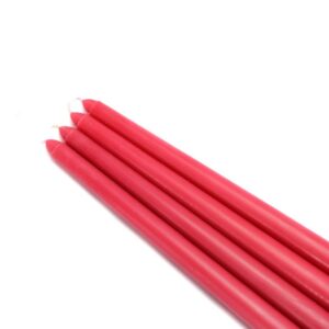Zest Candle 12 in. Red Taper Candles (12-Set)