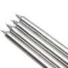 Zest Candle 10 in. Metallic Silver Straight Taper Candles (Set of 12)