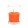 Zest Candle 2 in. Orange Round Glass Votive Candles (12-Box)