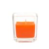 Zest Candle 2 in. Orange Square Glass Votive Candles (12-Box)